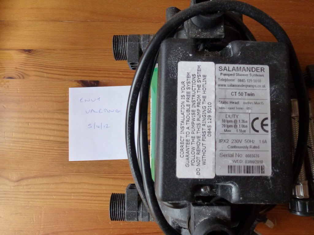 Salamander CT50 Twin output 1.5bar shower pump Detailing World Forum